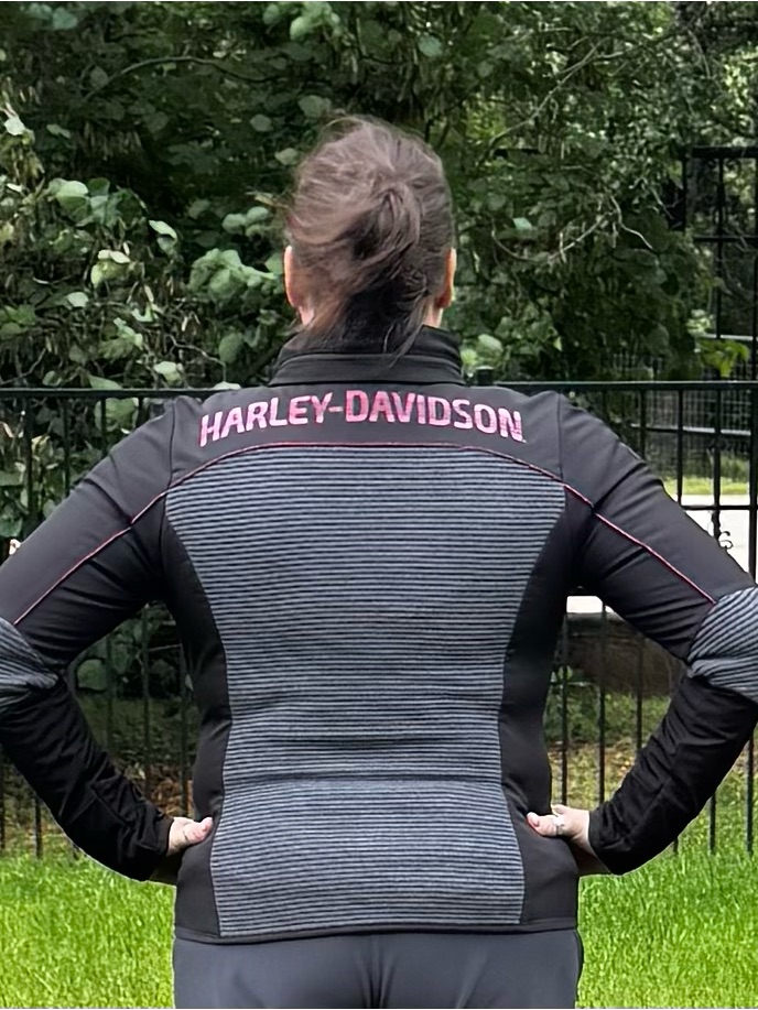 Harley-Davidson Women’s Mixed Media Textured Knit Jacket Tagged 2xl-Fits Like Xl